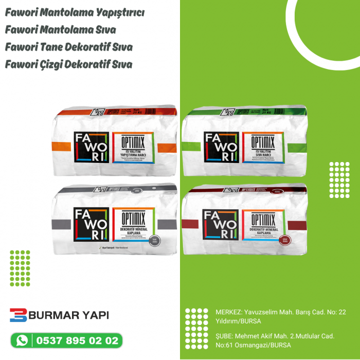 Fawori Mantolama Fiyatları Bursa