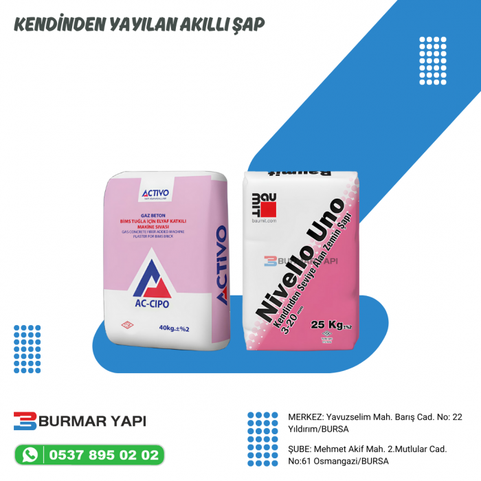 Akıllı Şap (Kendinden Yayılan Hazır Şap) Fiyatları 2026