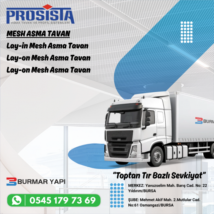 Kocaeli Mesh Asma Tavan Fiyatları